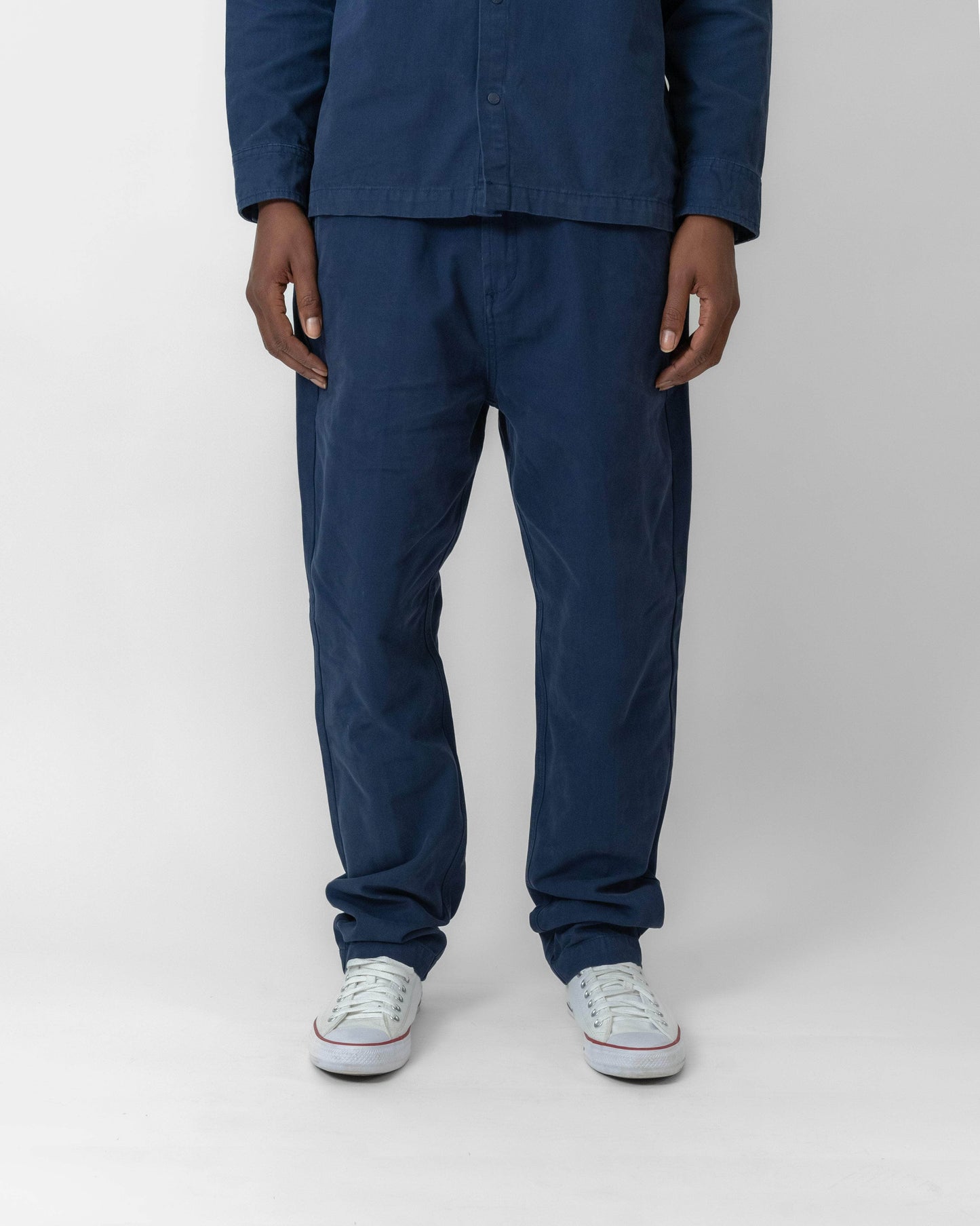 Cotton Canvas Relaxed Fit Pants