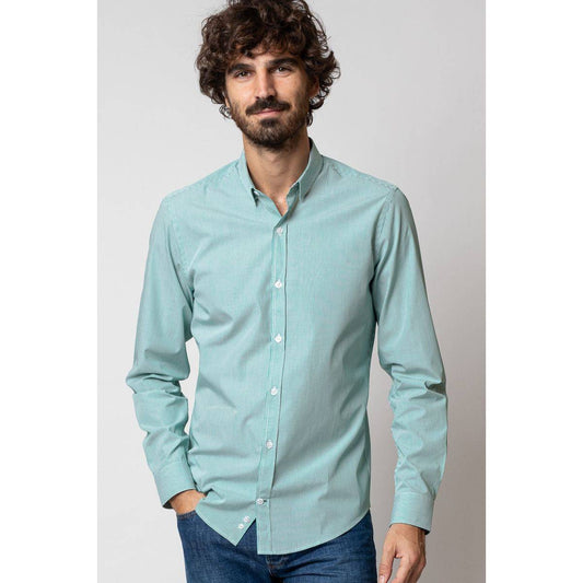 Tournoi Terence Green Stripe Shirt 100% Organic Cotton